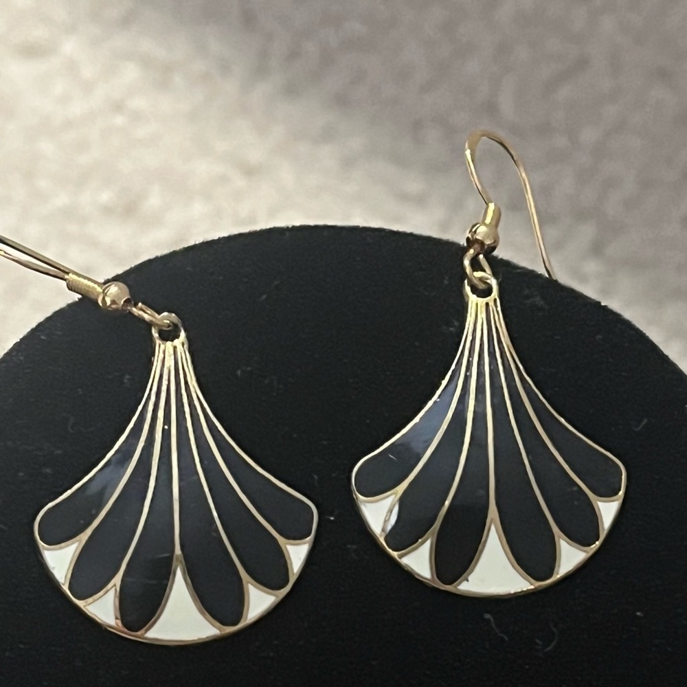 Vintage Cloisonné Earrings
